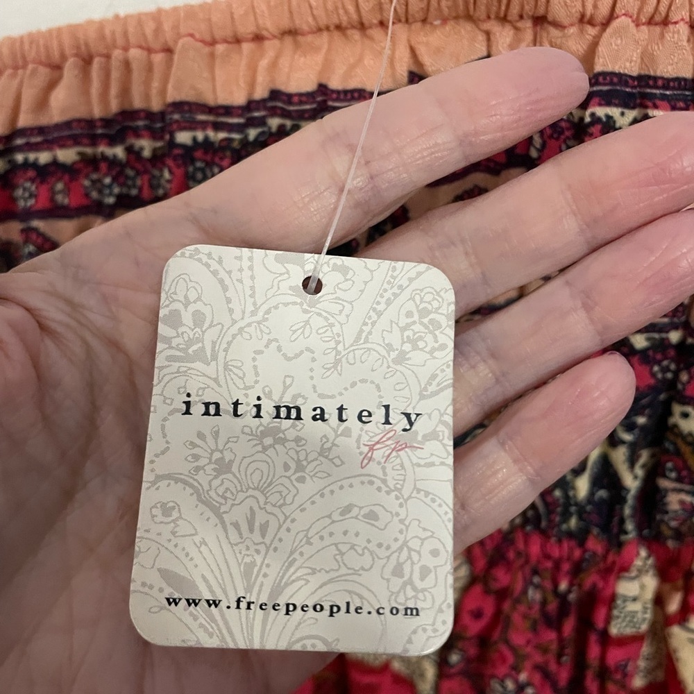NWT Free People Intimately Bali Mariposa Slip Mini Dress Red Size XS - Picture 3 of 5